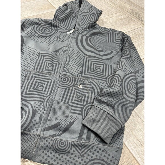 Vintage Volcom Hoodie Full Zip Sweatshirt  Grunge Logo Y2K - Picture 2 of 7